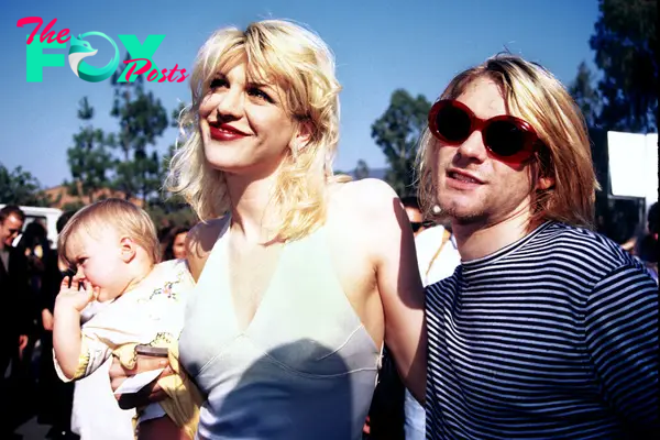 Frances Bean Cobain, Kurt Cobain and Courtney Love