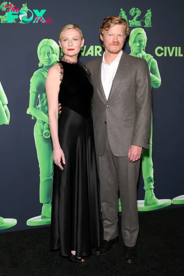 Kirsten Dunst with husband Jesse Plemons.