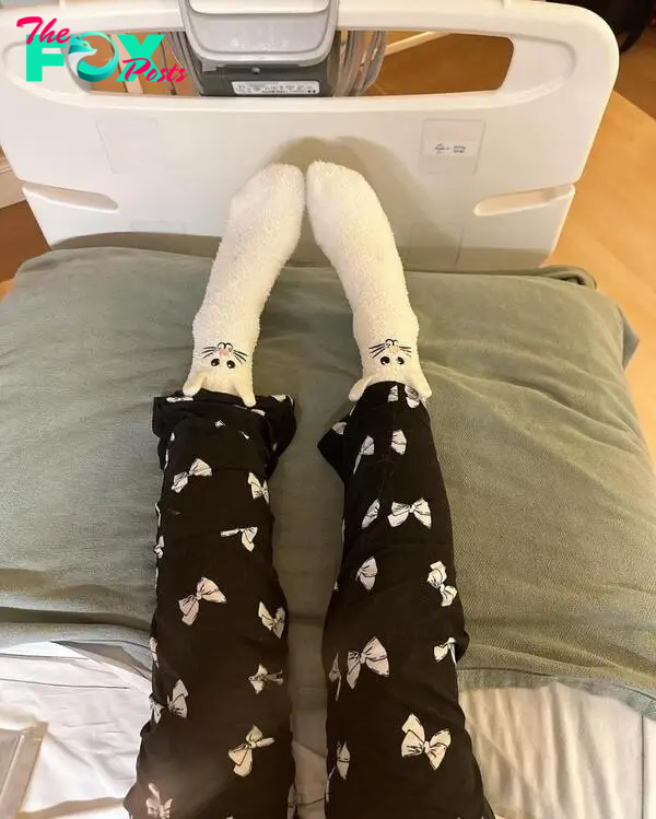 Kate Beckinsale's bunny socks. 