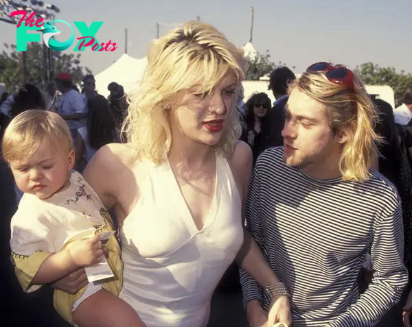 Frances Bean Cobain, Kurt Cobain and Courtney Love