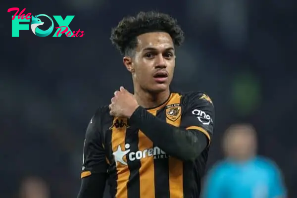 2WBXEP9 Fabio Carvalho of Hull City during the Sky Bet Championship match Hull City vs Norwich City at MKM Stadium, Hull, United Kingdom, 12th January 2024 (Photo by Mark Cosgrove/News Images)