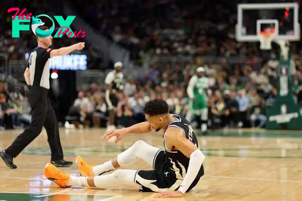 Holding his Achilles, Antetokounmpo left the Milwaukee Bucks’ win over the Boston Celtics on Tuesday because of a strained soleus muscle.