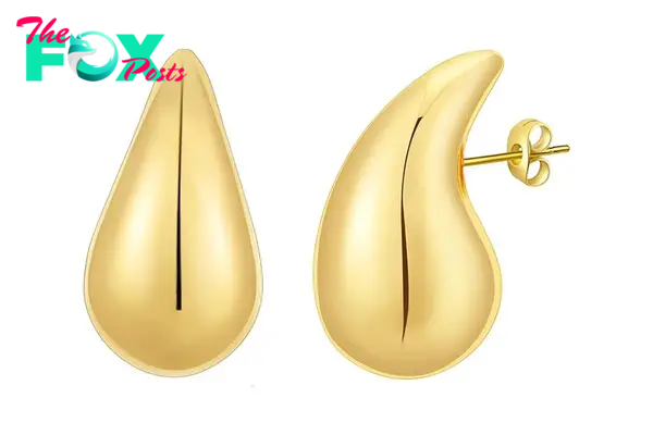 Asvo gold drop earrings