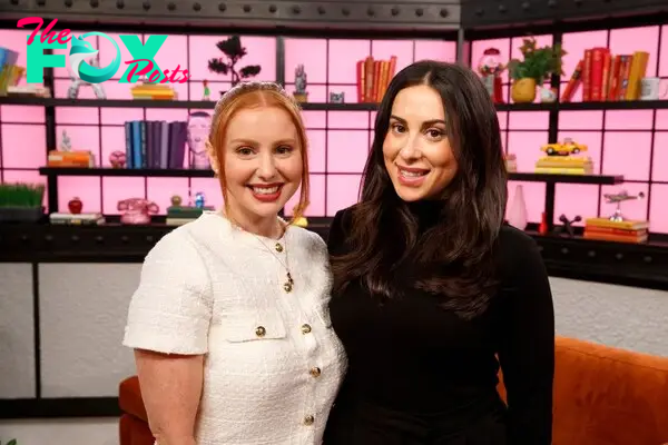 Claudia Oshry and Jackie Oshry in the Page Six TV Studio. 