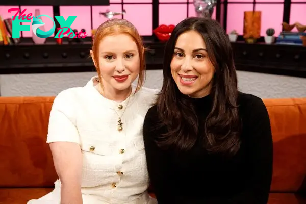 Claudia Oshry and Jackie Oshry in the Page Six TV Studio. 