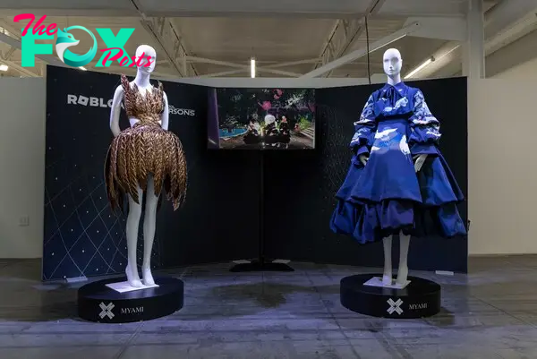at RDC 2023, we showcased physical replicas of two Parsons School of Design students’ Roblox creations.