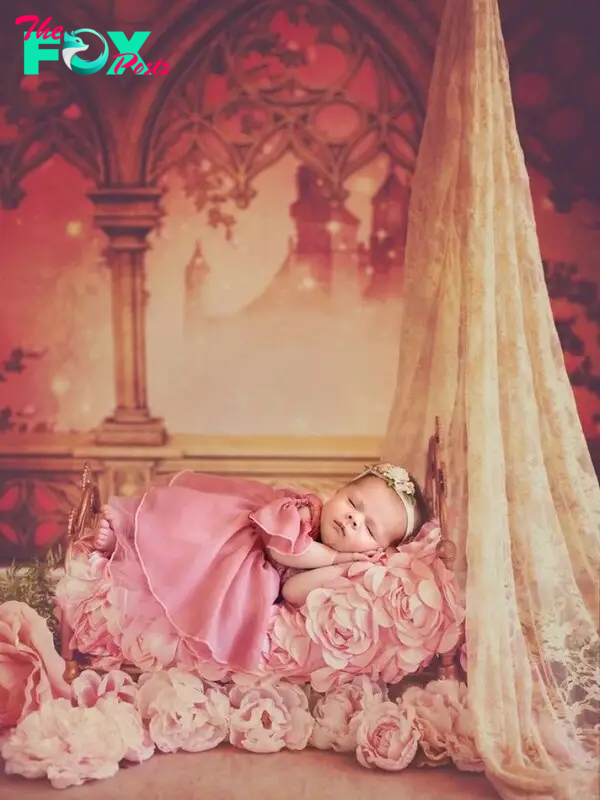 Beautiful set of photos of newborn babies playing Disney princesses - Photo 21.