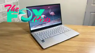 Acer Swift 3 open on a table.