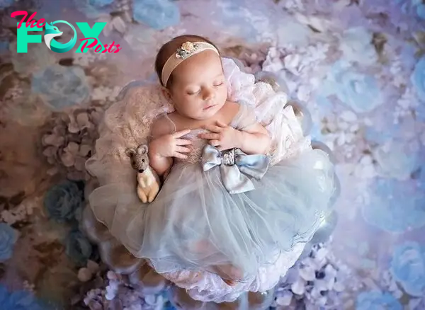 Sparkling beautiful photos of newborn babies playing Disney princesses - Photo 17.