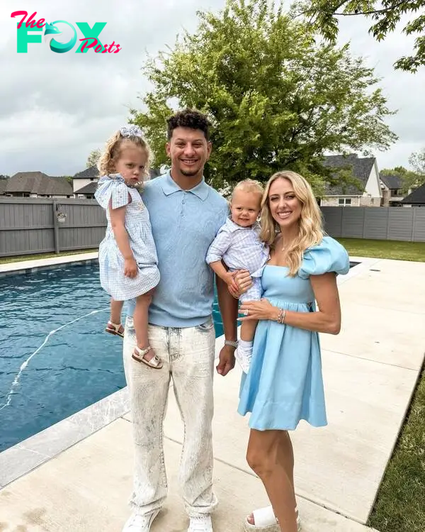 Brittany Mahomes, Patrick Mahomes, daughter Sterling and son Bronze