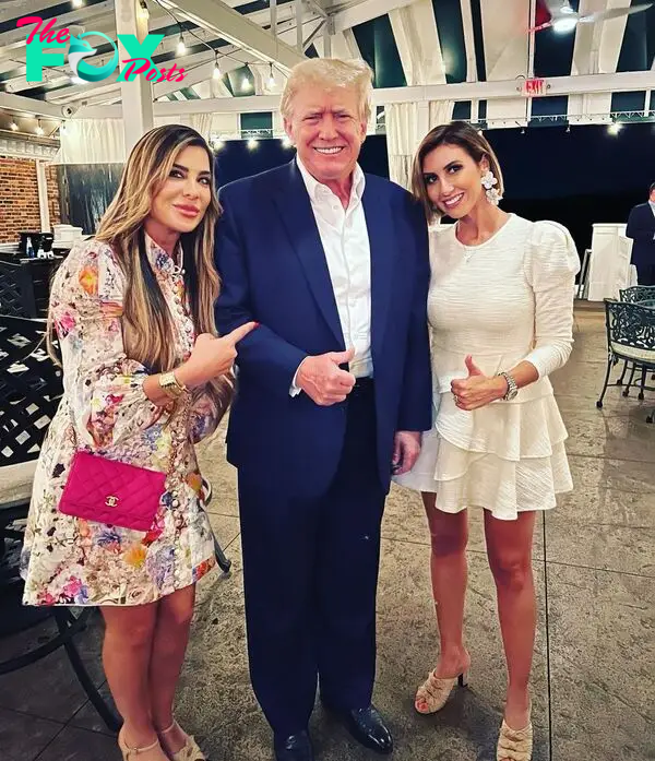 Alina Habba, Donald Trump and Siggy Flicker