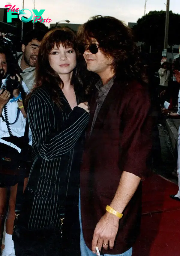  Eddie Van Halen and Valerie Bertinelli  in 1989