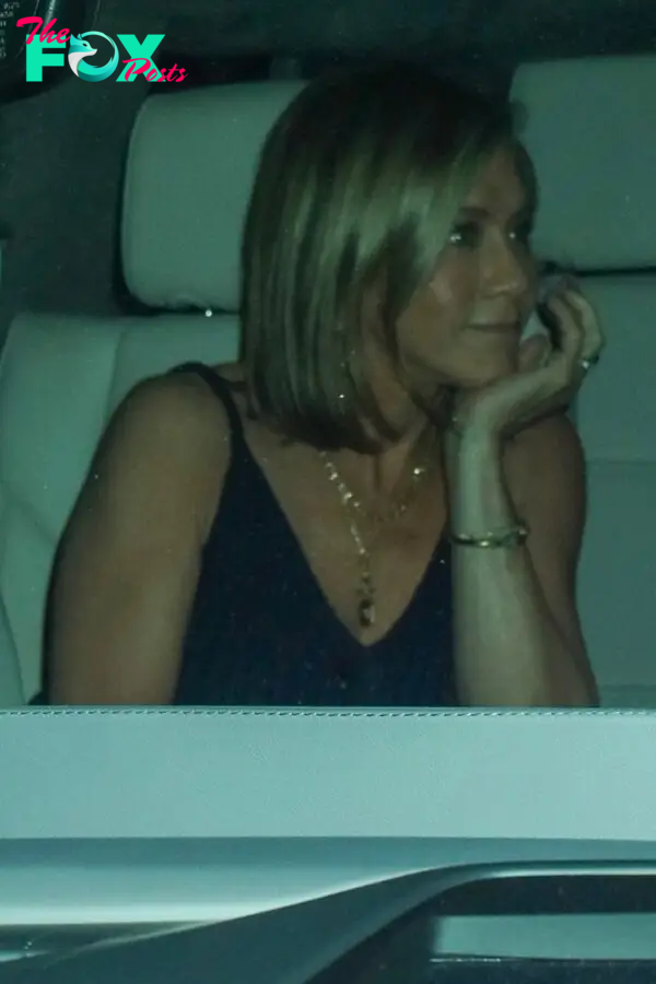 Jennifer Aniston in a car