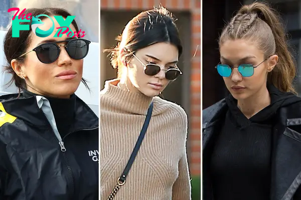 Meghan Markle, Kendall Jenner and Gigi Hadid in sunglasses
