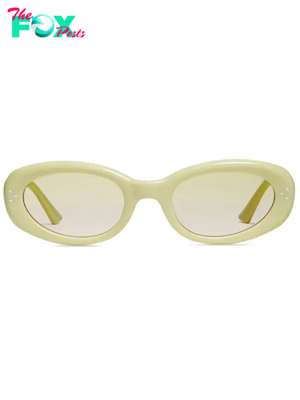 Off-white oval frame sunglasses