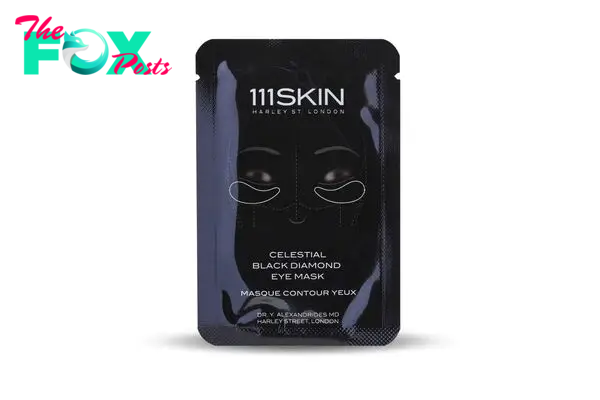 An 111SKIN eye mask in black packaging.