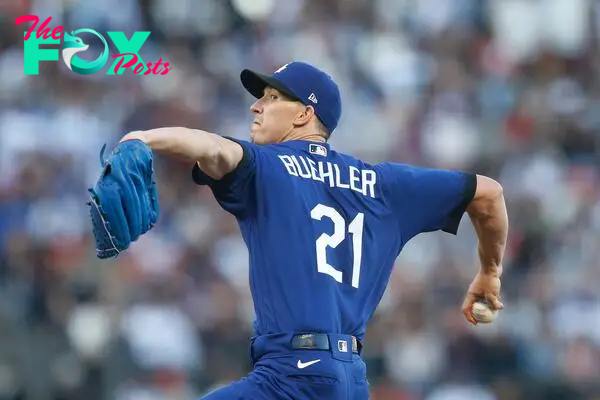 Walker Buehler #21 of the Los Angeles Dodgers