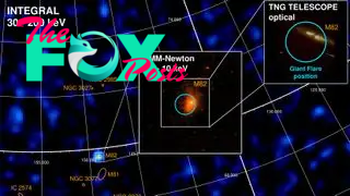 The image shows observations of M82 in gamma-rays (Integral), X-rays (XMM-Newton) and optical light (TNG telescope). Noteworthy is that there is no excess afterglow of the gamma-ray event in X-ray and optical light.