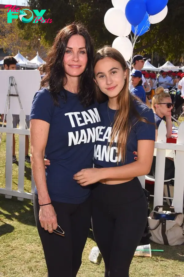 Courteney Cox with her daughter