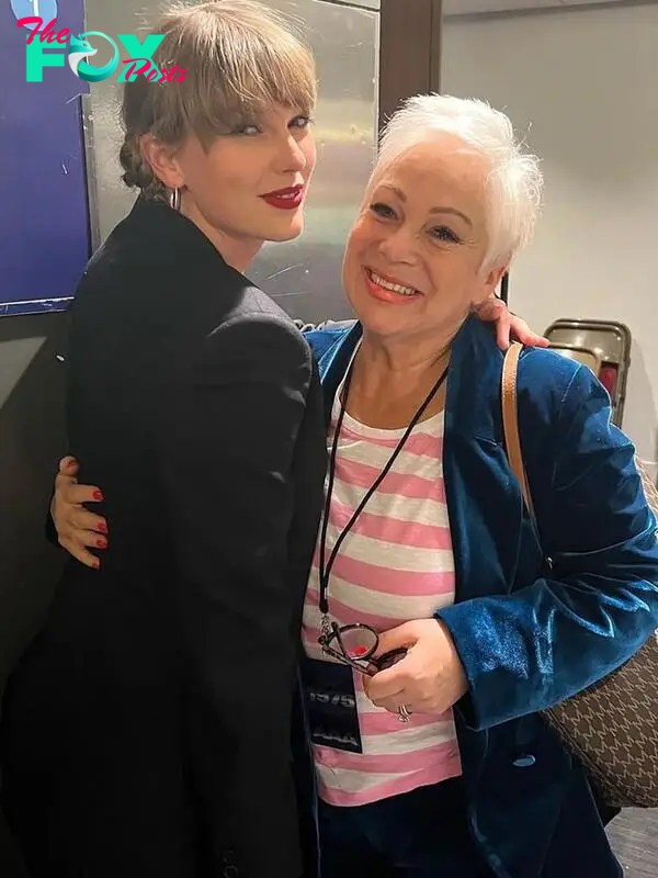 Taylor Swift and Denise Welch.