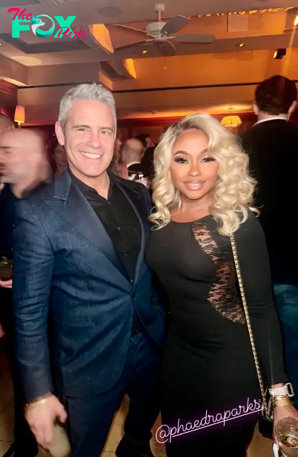 Andy Cohen and Phaedra Parks