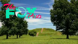 The Cahokia mound site in southern Illinois.