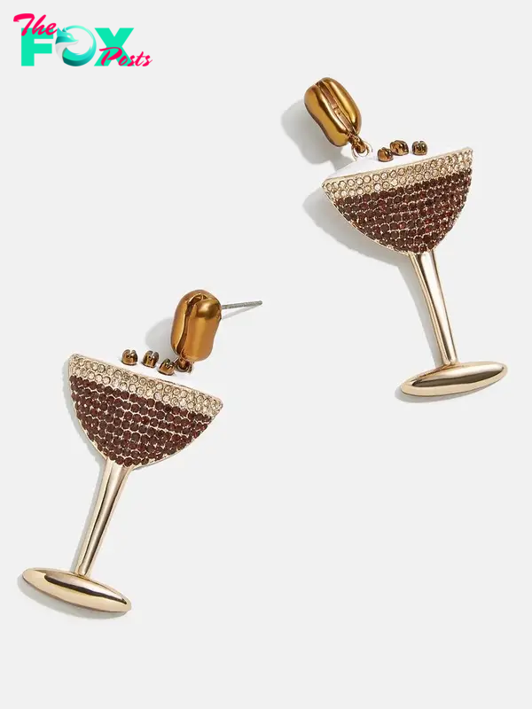 Espresso martini-shaped earrings