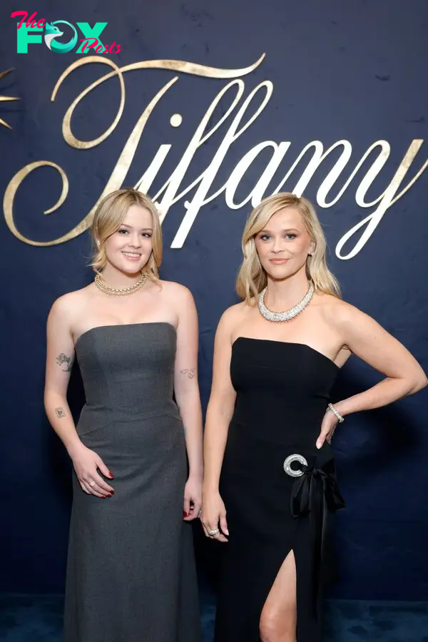Reese Witherspoon and Ava Phillippe at the Tiffany & Co. party in Beverly Hills. 