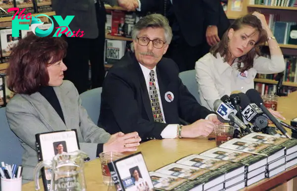 The family of Ron Goldman at a press conference.