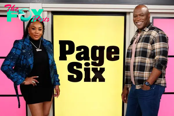Vivica A. Fox and Kevin Daniels in the page six studio