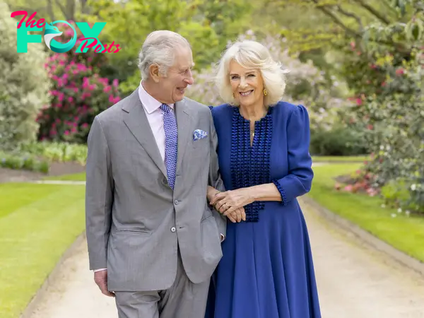 King Charles and Queen Camilla posing together 