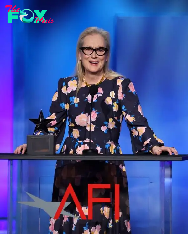 Meryl Streep at the 49th AFI Life Achievement Award: A Tribute To Nicole Kidman at Dolby Theatre. 