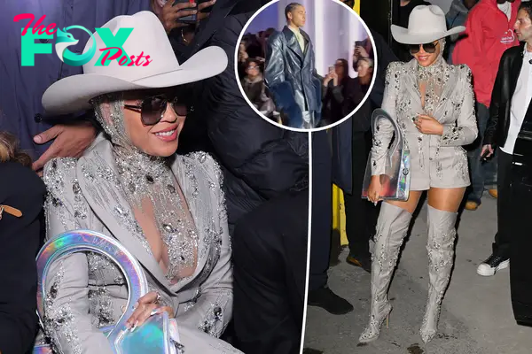 Beyoncé rocks cowboy hat at NYFW as she supports her runway model nephew Julez