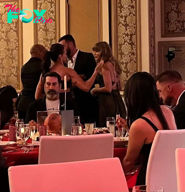 Taylor Swift and Travis Kelce at the gala

