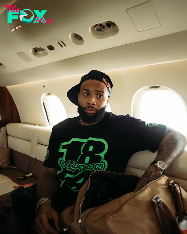 Odell Beckham Jr on a plane