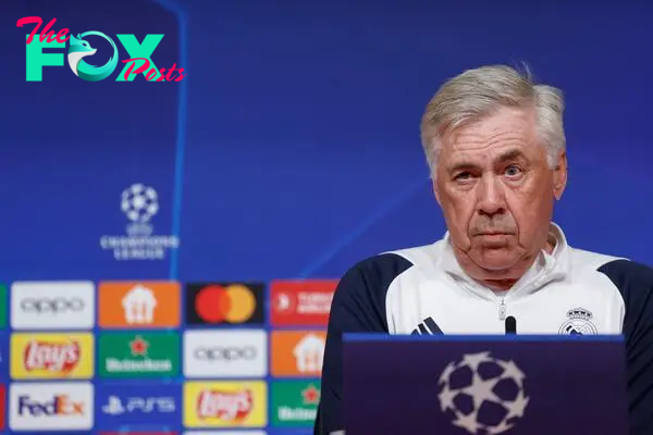 Carlo Real Madrid's Italian coach Carlo Ancelotti gives a press conference on April 29, 2024 in Munich, southern Germany, on the eve of the UEFA Champions League semi-final first leg football match between FC Bayern Munich and Real Madrid CF. (Photo by Michaela STACHE / AFP)