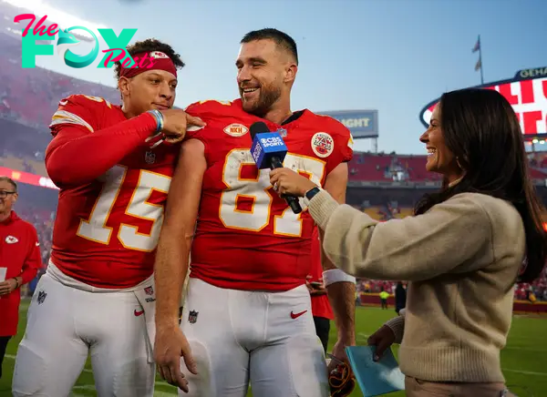 Travis Kelce and Patrick Mahomes