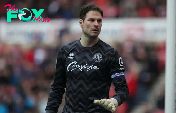 Asmir Begovic, the QPR goalkeeper, is playing in the Sky Bet Championship match between Sunderland and Queens Park Rangers at the Stadium of Light ...