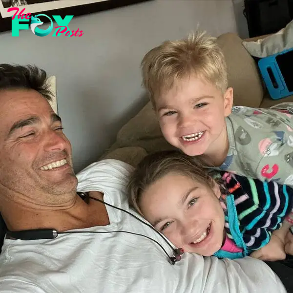 Rob Marciano with his kids.