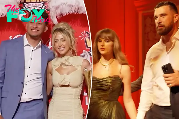Patrick Mahomes and Brittany Mahomes, split with Travis Kelce and Taylor Swift