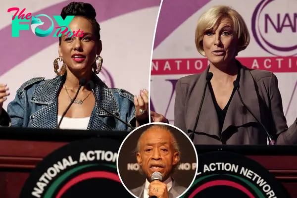 Alicia Keys, Mika Brzenziski, Al Sharpton