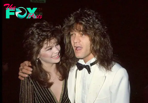 alerie Bertinelli and Eddie Van Halen at Chasens Restaurant on March 20, 1983.