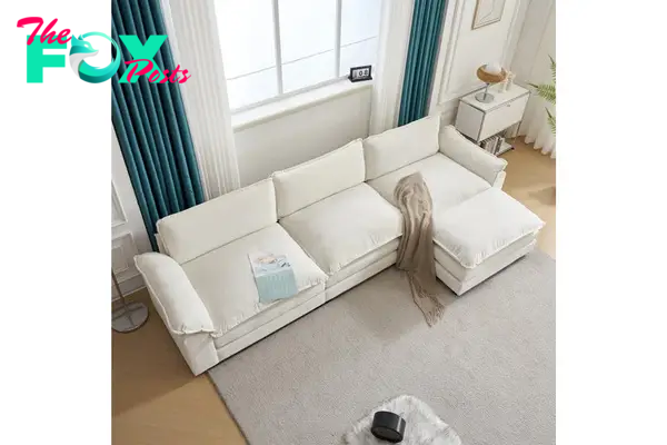 A white sofa