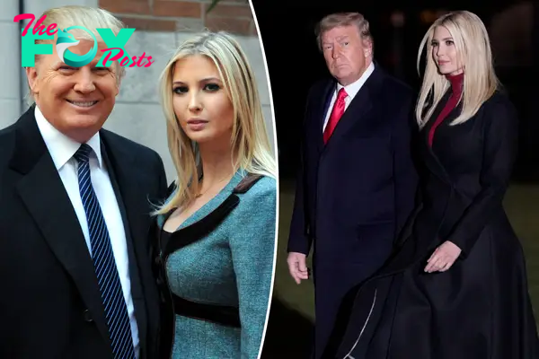 Donald and Ivanka Trump split image.