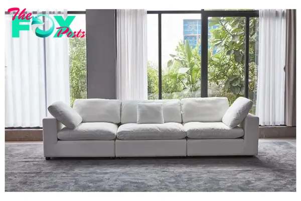 A white sofa