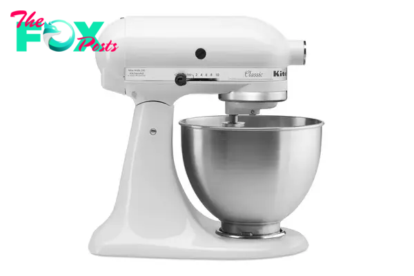 A stand mixer