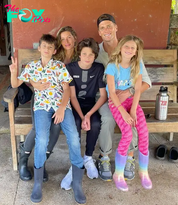 Tom Brady, Gisele Bündchen and kids