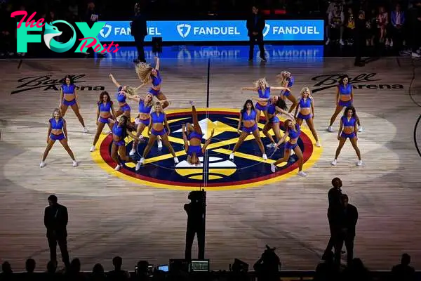 Denver Nuggets cheerleaders perform