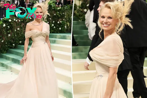 Pamela Anderson at the Met Gala 2024