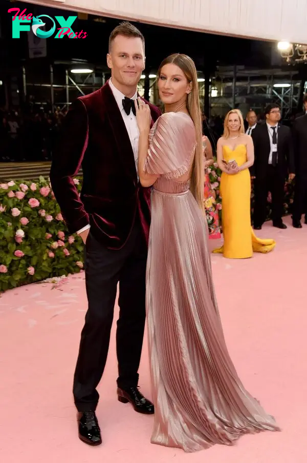 Tom Brady and Gisele Bündchen attend The 2019 Met Gala.